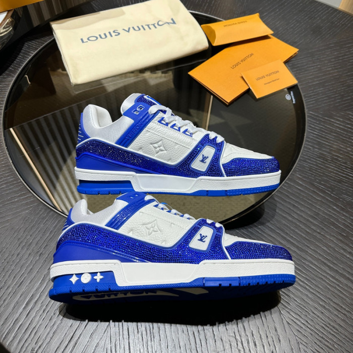 lv trainer sneaker (crystal cusT0mize)