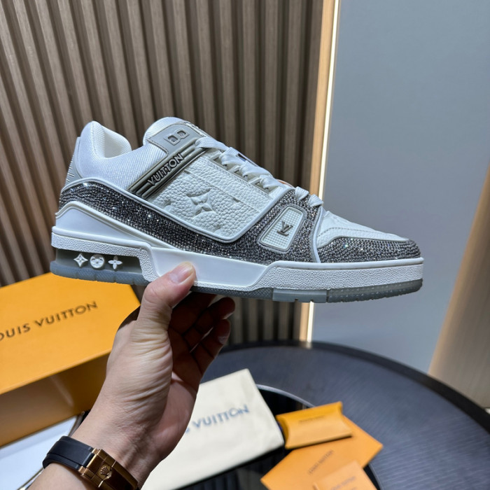 lv trainer sneaker (crystal cusT0mize)