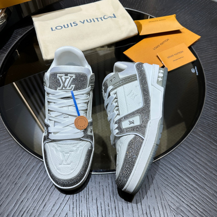 lv trainer sneaker (crystal cusT0mize)