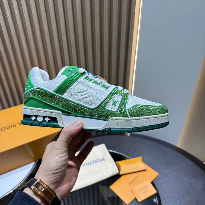 lv trainer sneaker (crystal cusT0mize)