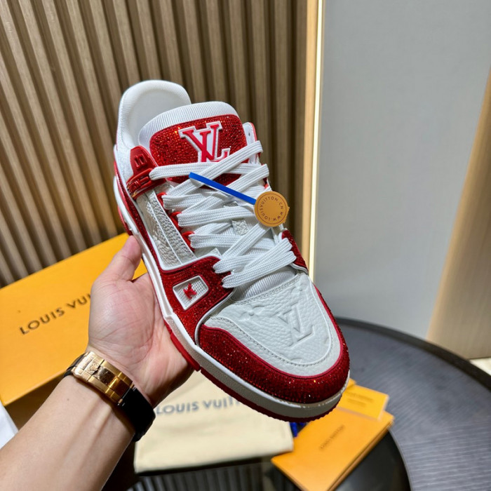 lv trainer sneaker (crystal cusT0mize)
