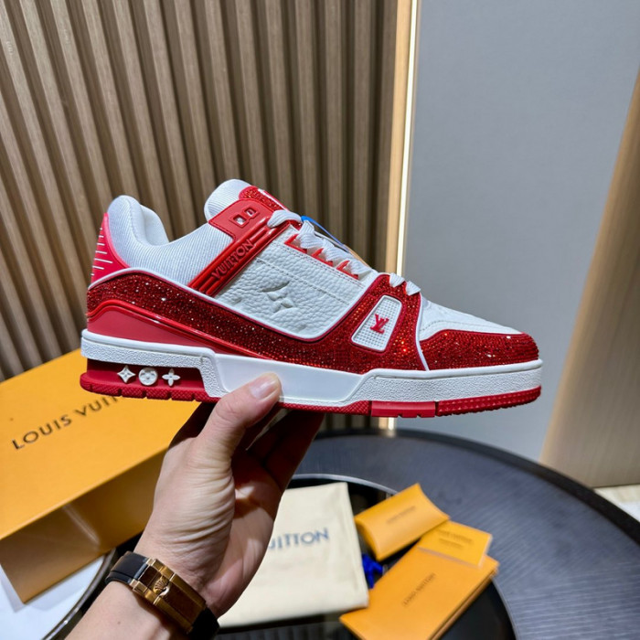 lv trainer sneaker (crystal cusT0mize)