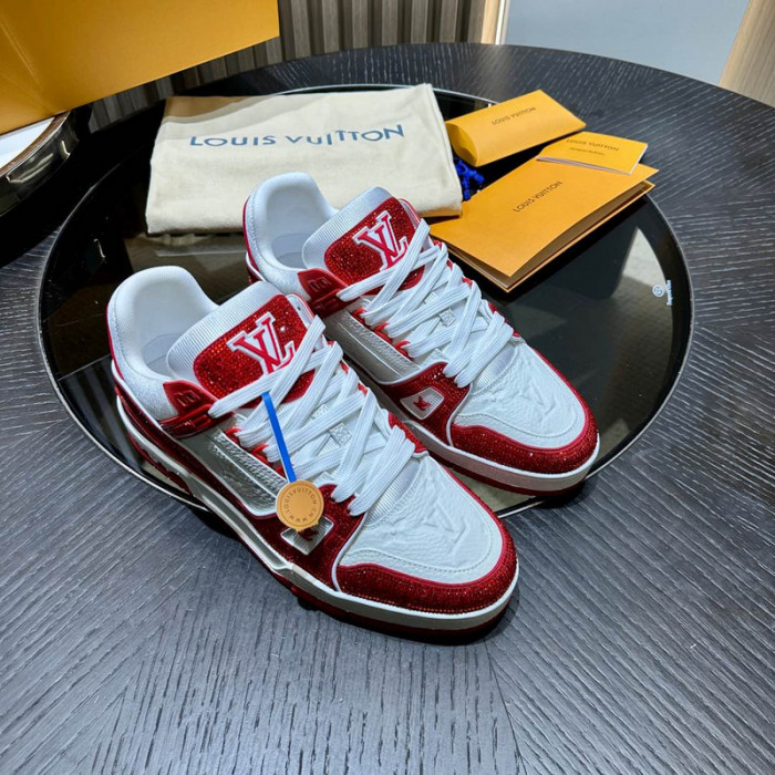 lv trainer sneaker (crystal cusT0mize)