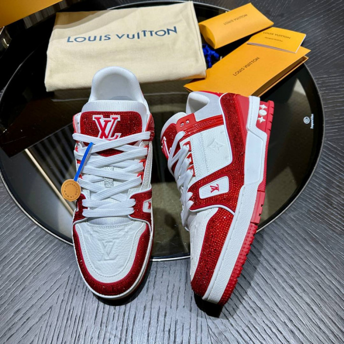 lv trainer sneaker (crystal cusT0mize)
