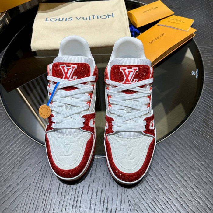 lv trainer sneaker (crystal cusT0mize)