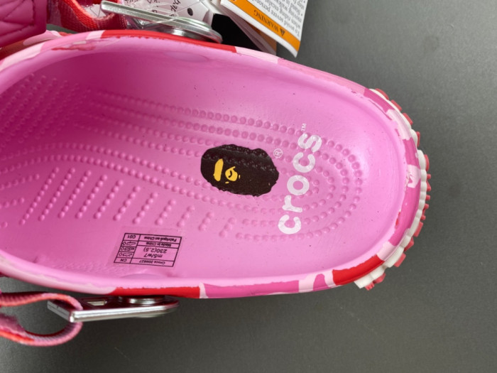 bape x Cr0c5 classic clog