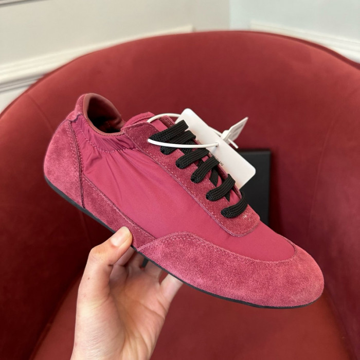 Pra*a collapse re-nylon suede sneakers