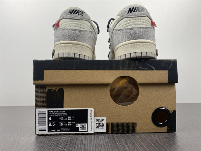 nike dunk low o-w lot 20 dj0950-115