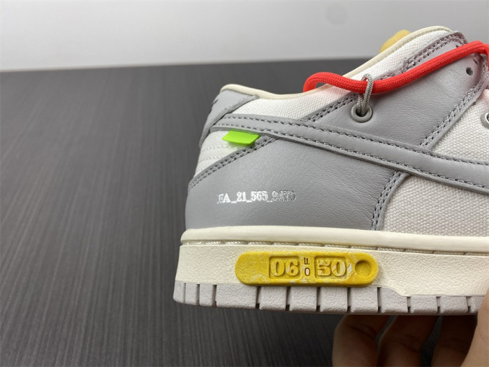 nike dunk low o-w lot 6 dm1602-110