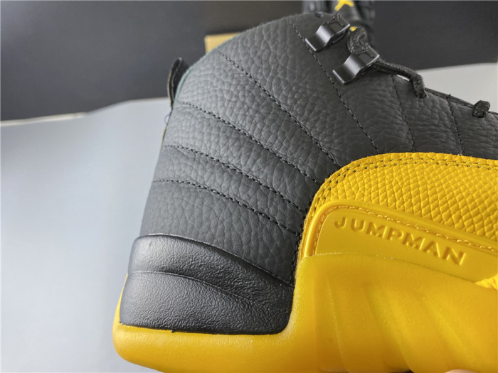 air jordan 12 retro black university gold 130690-070