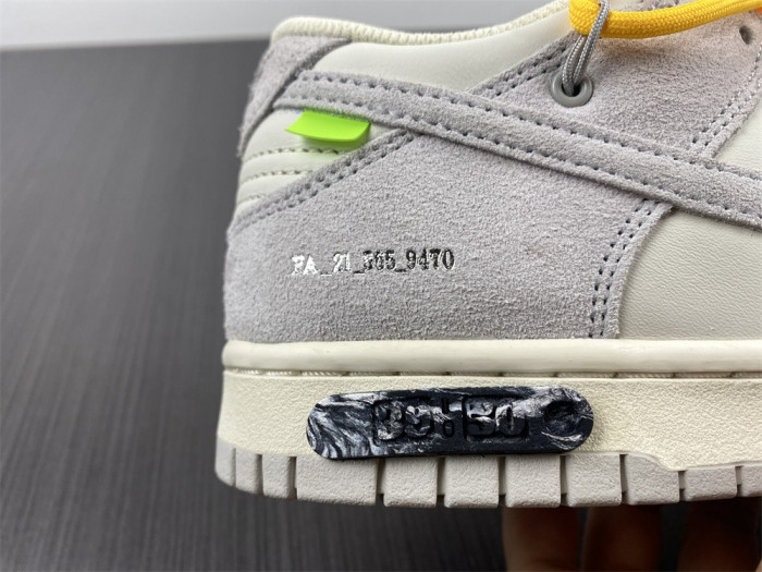 nike dunk low o-w lot 39 dj0950-109
