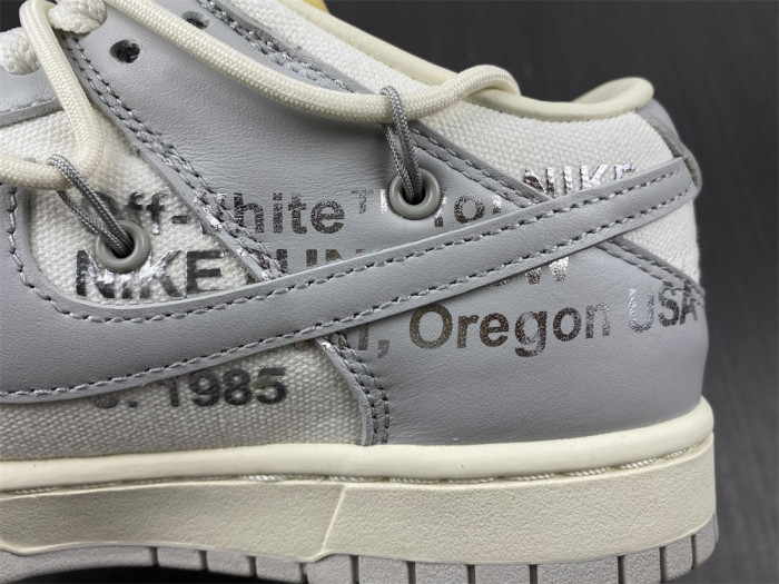 nike dunk low off-white lot 25 dm1602-121