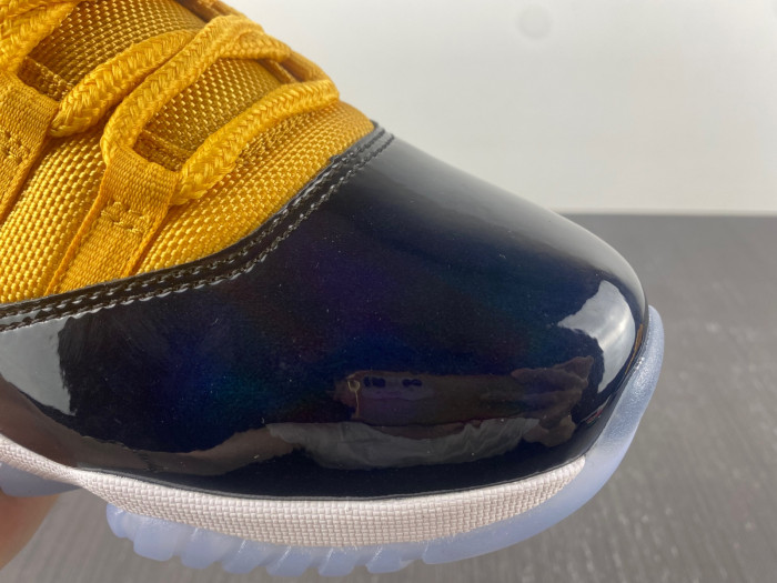 air jordan 11 black and yellow