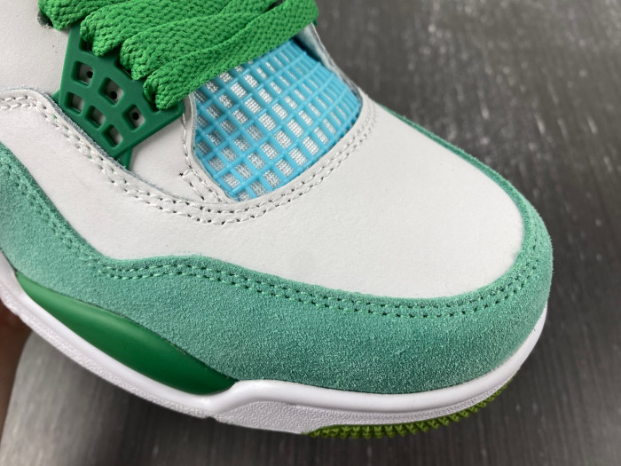 jordan 4 retro sb white grass green (limited edition) aj4-kncw