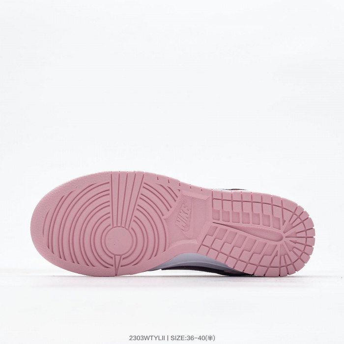 nike dunk low pink foam red white (gs) cw1590-601