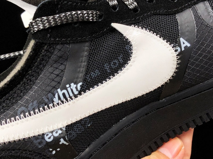 nikeair force 1 low o-w black white ao4606-001
