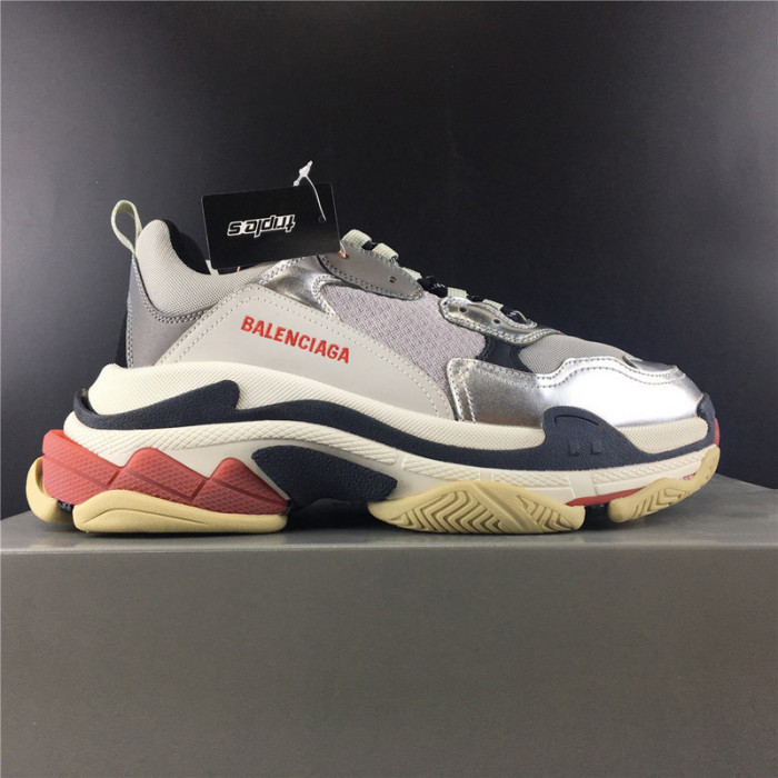 blcg sneaker triple.s.gomma grey silver 541624w06e27320