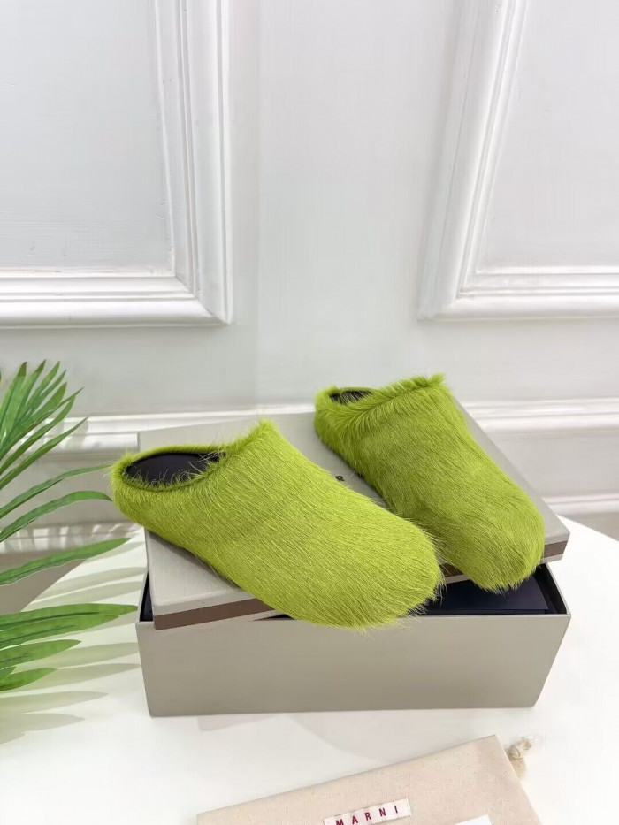 Ma*n1 calf hair slippers