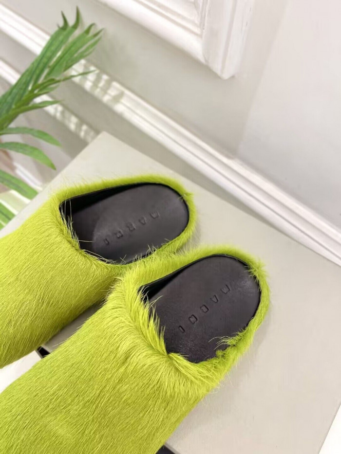 Ma*n1 calf hair slippers
