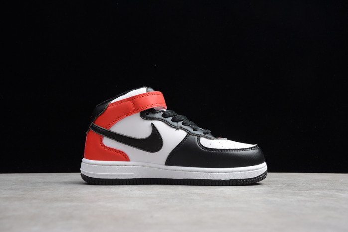 kids nike air force 1 mid 07 x travis scott white black red 314197-016