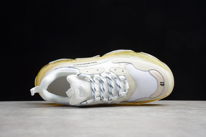blcg sneaker triple.s.gomma white-yellow