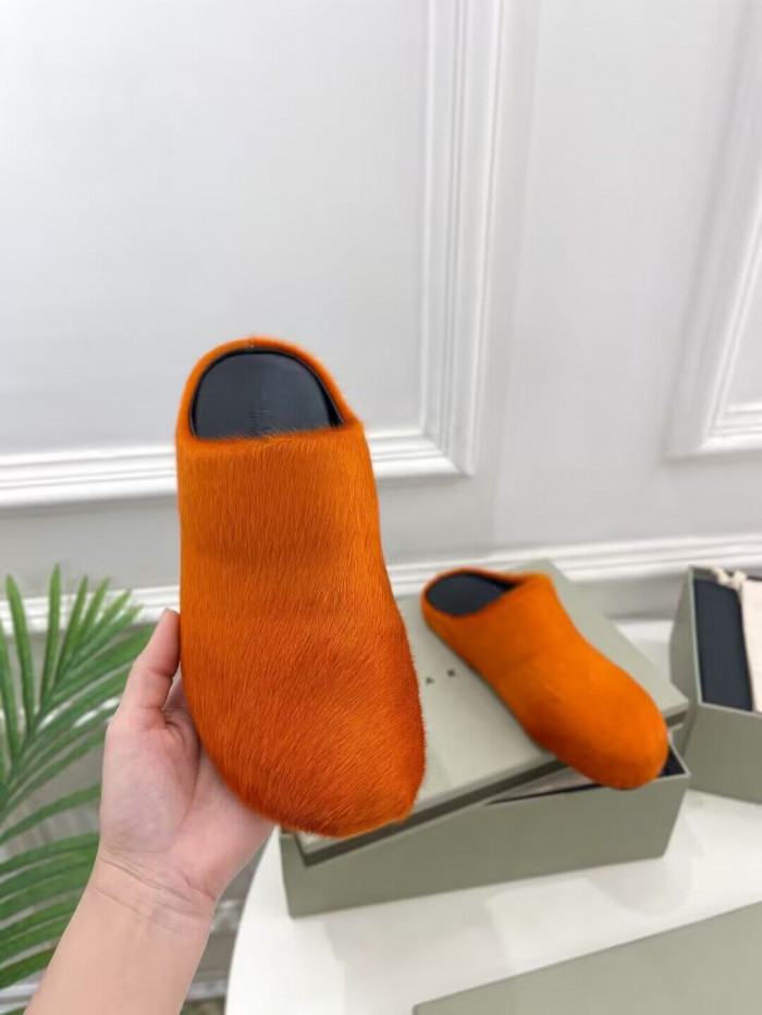 Ma*n1 calf hair slippers