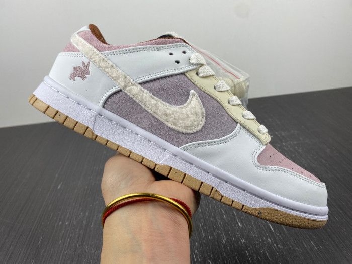 nike dunk low retro prm year of the rabbit fossil stone (2023) fd4203-211