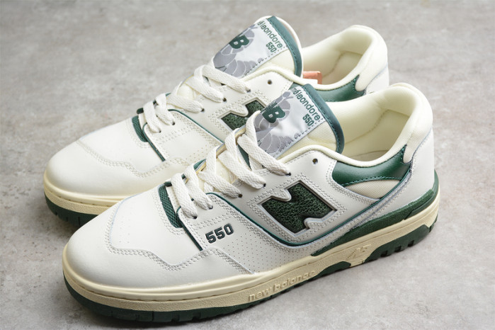 new Ba1an*e 550 aime leon dore white green bb550ald
