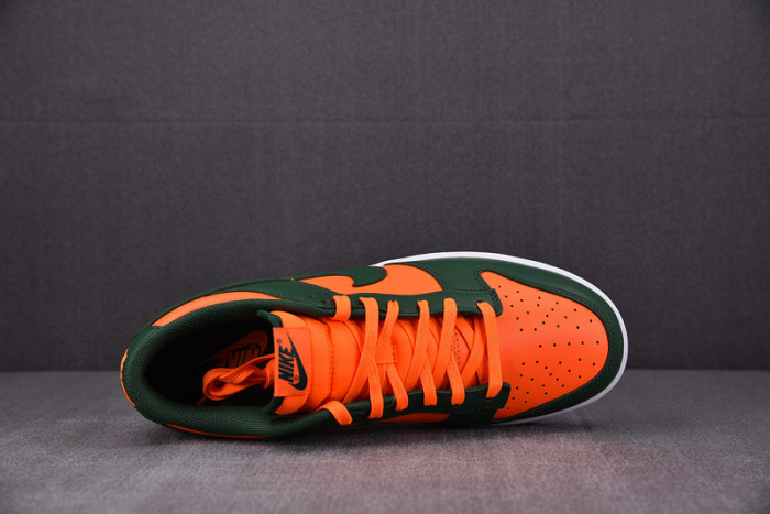 nike dunk low miami hurricanes dd1391-300