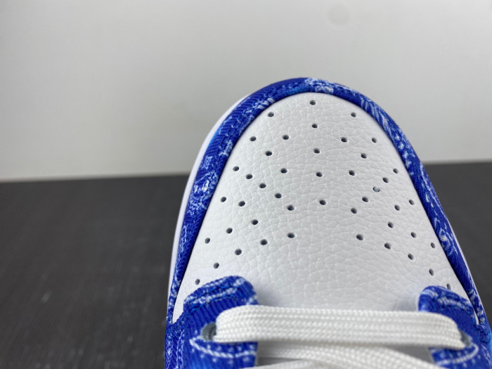 nike sb dunk low white navy blue purple ct5053-041