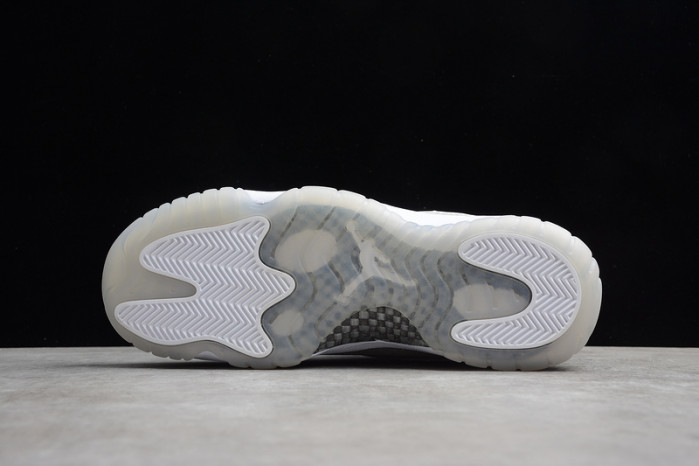 air jordan 11 wmns white metallic silvervast grey ar0715-100