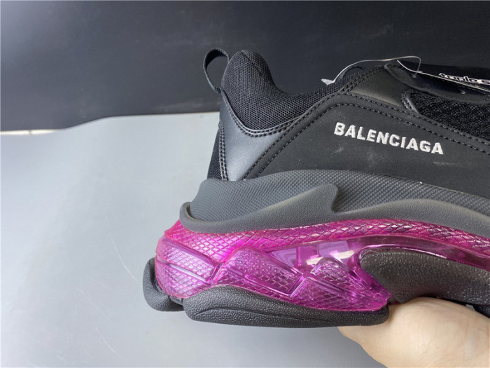 blcg sneaker triple.s.gomma black plum red 541624 w09o1 0829