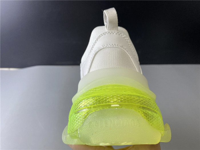 blcg sneaker triple.s.gomma fluorescent white 544351 w09o1 0828