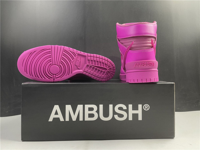 nike dunk high ambush active fuchsia cu7544-600
