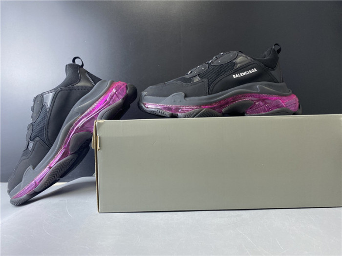 blcg sneaker triple.s.gomma black plum red 541624 w09o1 0829