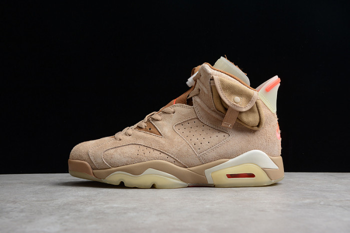 travis scott x air jordan 6 “british khaki” dh0690-200
