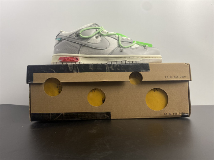 nike dunk low o-w lot 7 dm1602-108