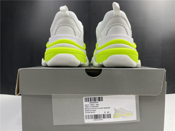 Ba*len*cia*ga sneaker triple.s.gomma silver white 536737 w0901 9088