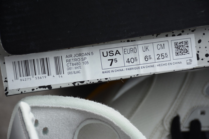 air​ jordan 5 x​o-w aj5 ow 3m ct8480-105