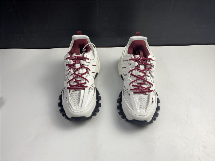 Ba*len*cia*ga track trainer white and burgundy 542436 w3ac1 2050