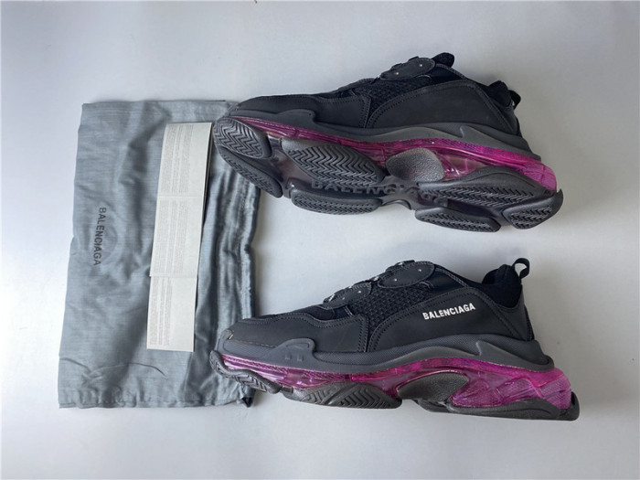 blcg sneaker triple.s.gomma black plum red 541624 w09o1 0829
