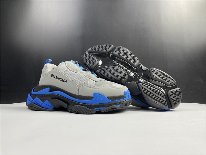 blcg sneaker triple.s.gomma grey blue 536737 w06n1 9018