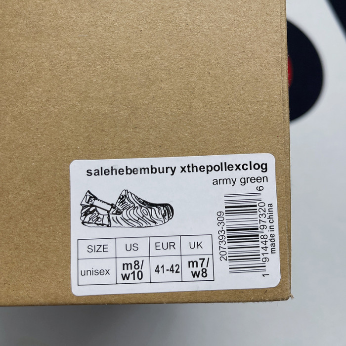 salehe bembury x Cr0c5 pollex clog "cucumber"