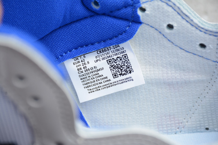 air jordan 1 retro high zoom white racer blue ck6637-104
