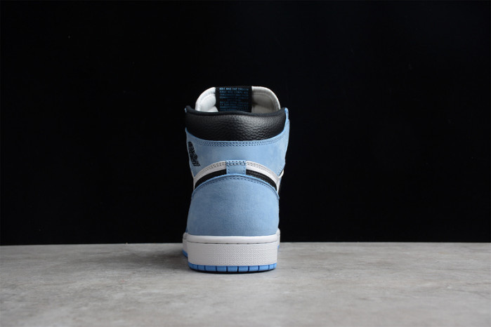 air jordan 1 retro high white university blue black 555088-134