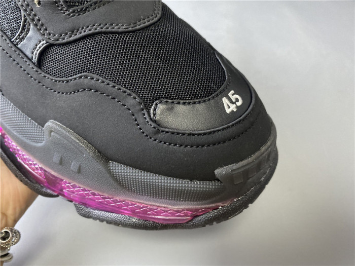 blcg sneaker triple.s.gomma black plum red 541624 w09o1 0829