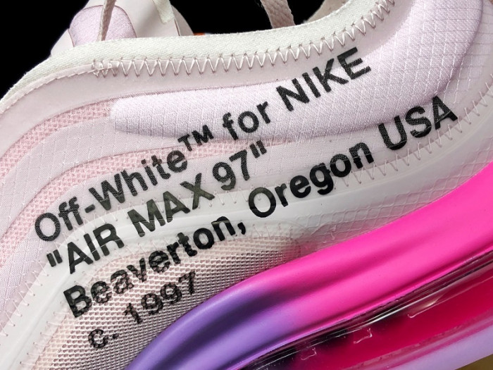 o-w x nike air max 97 “queen” elemental rose aj4585-600