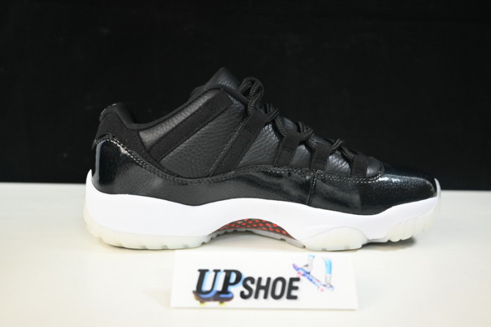 air jordan 11 retro low black-white av2187 001