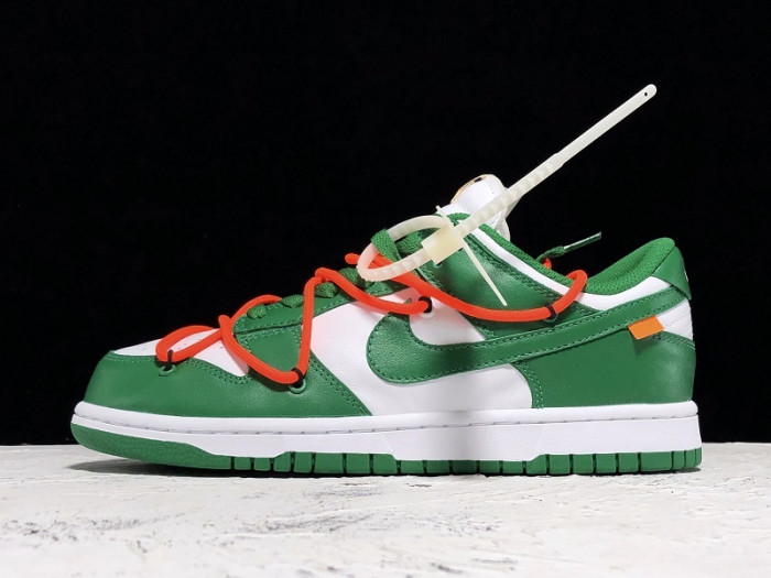 nike dunk low o-w pine green ct0856-100