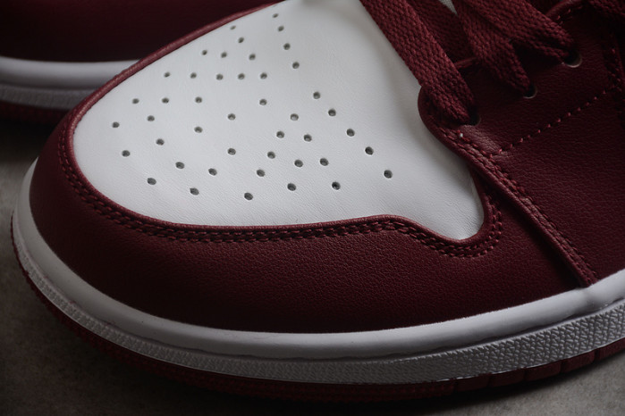 jordan 1 low white bordeaux 553558-615